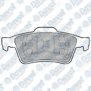 DELPHI LP1701 Fren Balatasi Arka (123mm) Vectra C Megane Ii Focus C-Max 02-